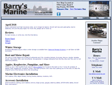 Tablet Screenshot of barrysmarine.com